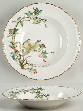 Cherry Branch Rim Soup Bowl