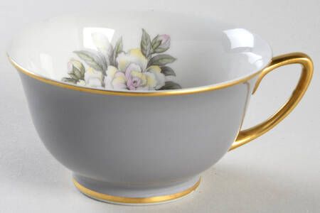 Countess Heirloom Gray (Gold Trim) Footed Cup