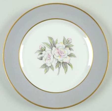 Countess Heirloom Gray (Gold Trim) Salad Plate