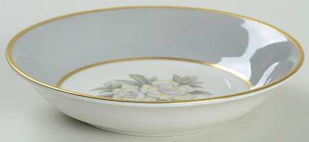 Countess Heirloom Gray (Gold Trim) Fruit/Dessert (Sauce) Bowl