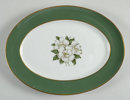 Countess Madison Jade Green 11" Oval Serving Platter