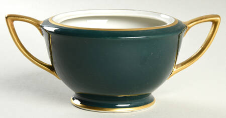 Countess Madison Teal Green Sugar Bowl No Lid