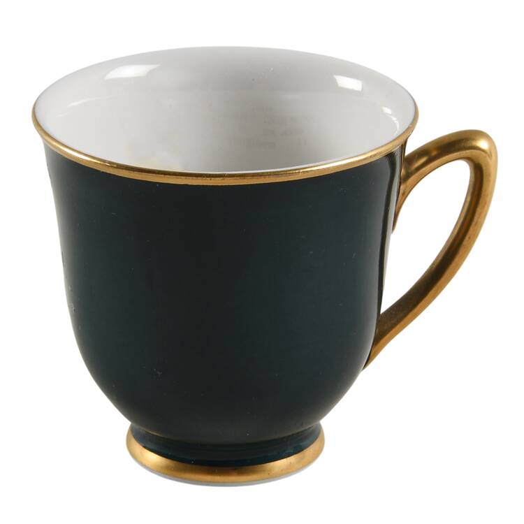 Countess Madison Teal Green Footed Demitasse Cup