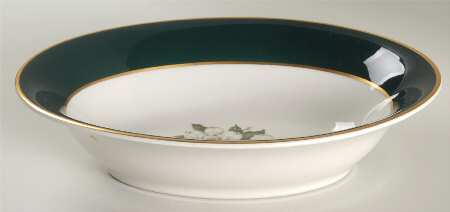 Countess Madison Teal Green 10" Oval Vegetable Bowl