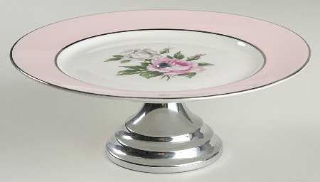 Countess Margaret Rose Pink Round Compote (Height X Width)
