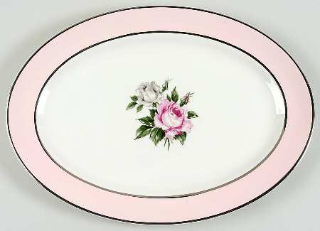 Countess Margaret Rose Pink 15" Oval Serving Platter