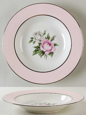Countess Margaret Rose Pink Rim Soup Bowl