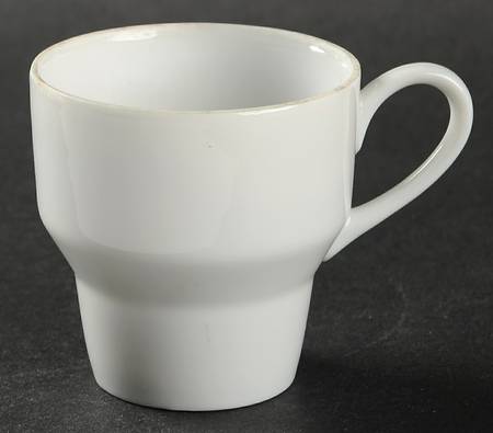 Contempri White Flat Demitasse Cup