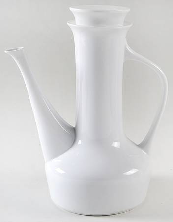 Contempri White Coffee Pot & Lid