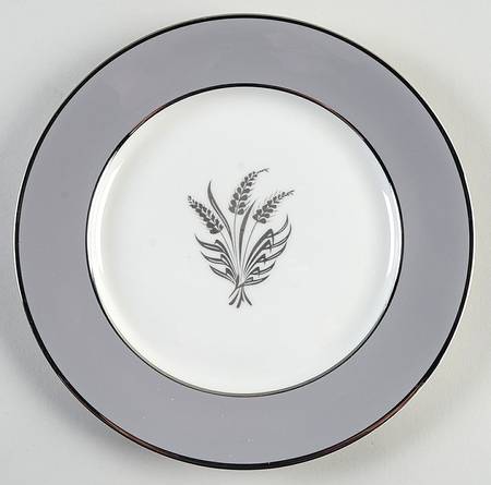 Countess Silver Wheat Gray Salad Plate