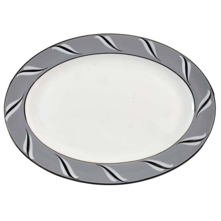 Duchess of Wyndsor (Platinum Trim) 15" Oval Serving Platter