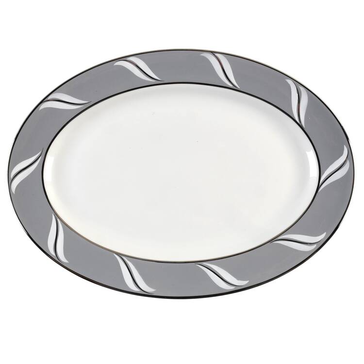 Duchess of Wyndsor (Platinum Trim) 13" Oval Serving Platter