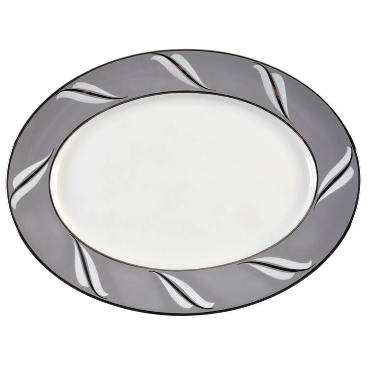Duchess of Wyndsor (Platinum Trim) 11" Oval Serving Platter