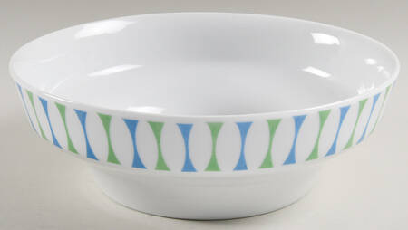Eclipse Blue and Green 9" Round Vegetable Bowl