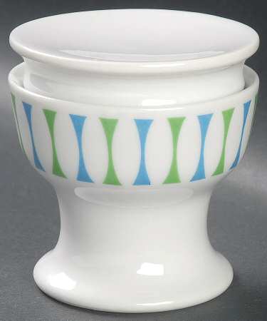 Eclipse Blue and Green Sugar Bowl & Lid