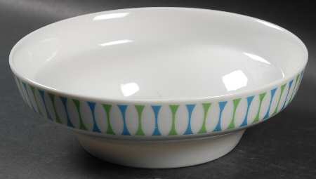 Eclipse Blue and Green 8" Round Vegetable Bowl