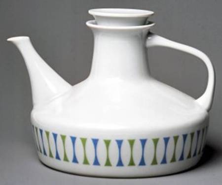 Eclipse Blue and Green Teapot & Lid