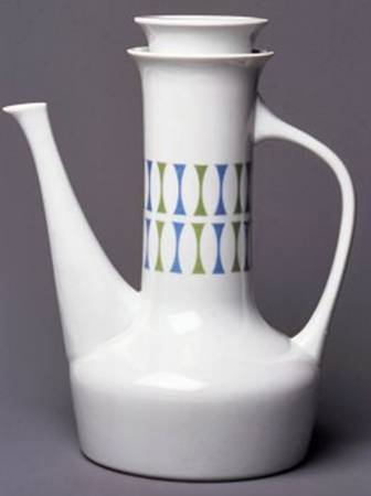 Eclipse Blue and Green Coffee Pot & Lid
