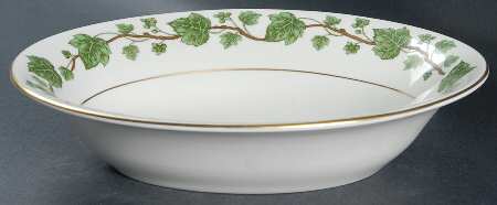 Emerald Ivy 10" Oval Vegetable Bowl