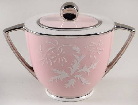 Fantasia Pink Sugar Bowl & Lid
