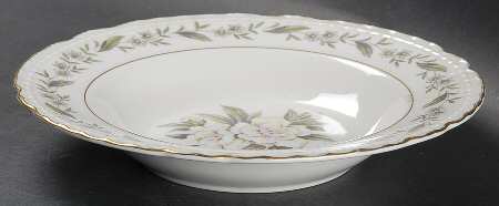 Fleur De Blanc Rim Soup Bowl