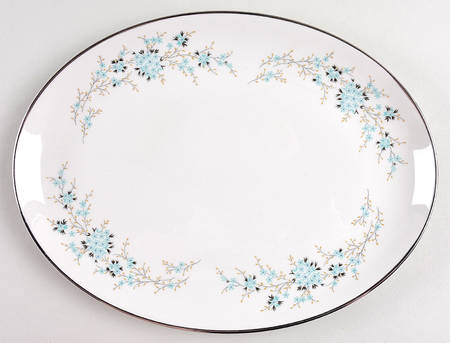 Flori 11" Oval Serving Platter