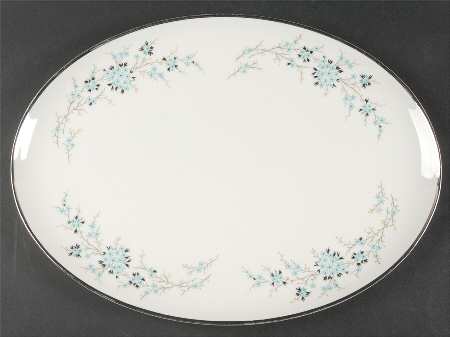 Flori 15" Oval Serving Platter
