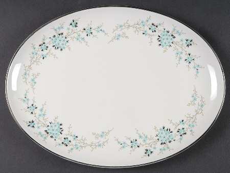 Flori 13" Oval Serving Platter