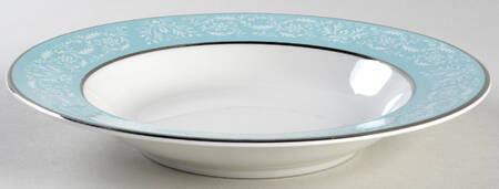 Florentine Turquoise Rim Soup Bowl