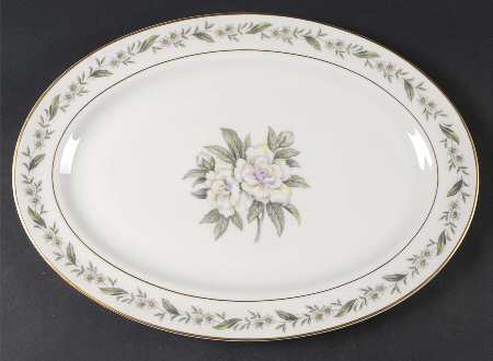 Gardenia 15" Oval Serving Platter