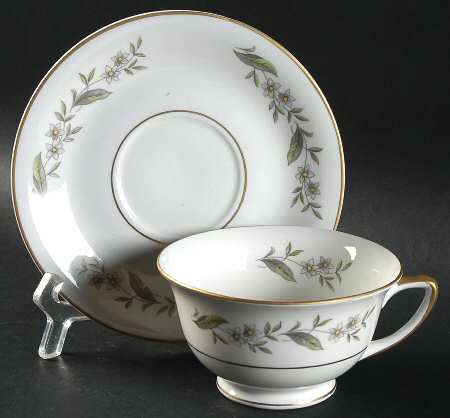 Garland Footed Cup & Saucer Set