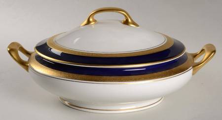 Imperial Cobalt Round Covered Vegetable