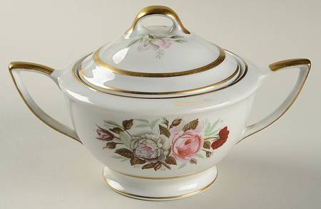 Lady Lee (Gold Trim) Sugar Bowl & Lid