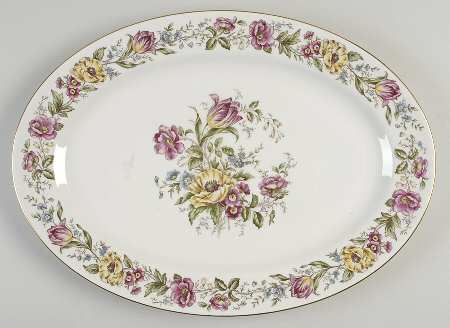 Lady Mayfair 15" Oval Serving Platter