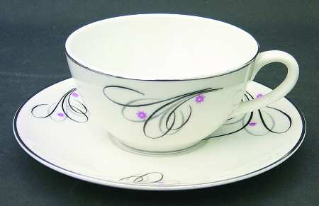 Lido Flat Cup & Saucer Set