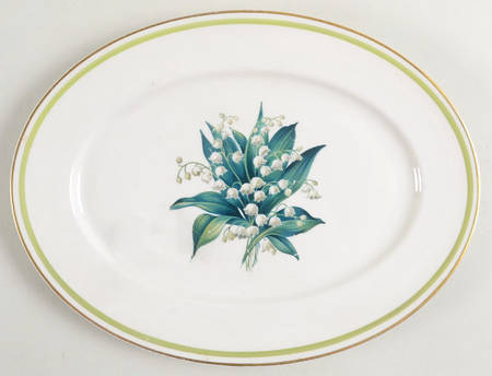 Lily of The Valley 11" Oval Serving Platter