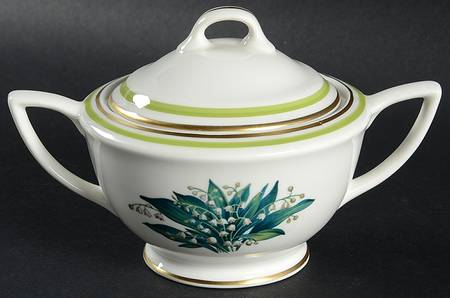 Lily of The Valley Sugar Bowl & Lid