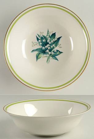Lily of The Valley 9" Round Vegetable Bowl