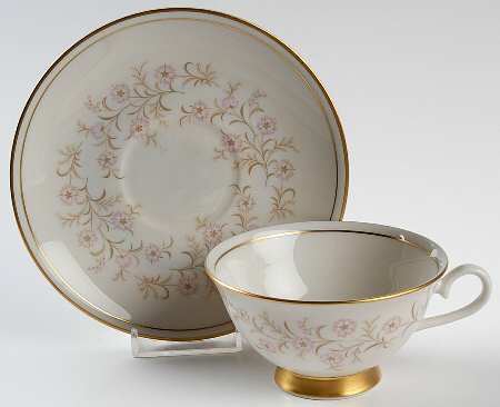 Love Lace Footed Cup & Saucer Set