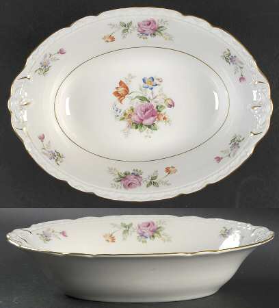 Lord Patterson (Scalloped Edge) 10" Oval Vegetable Bowl