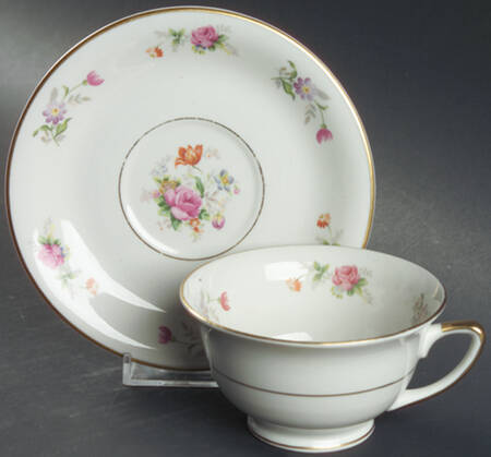 Lord Patterson (Smooth Edge) Footed Cup & Saucer Set