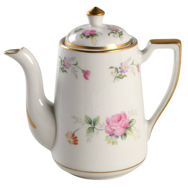Lord Patterson (Smooth Edge) Individual Coffee Pot & Lid