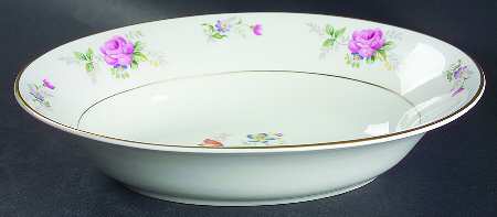 Lord Patterson (Smooth Edge) 10" Oval Vegetable Bowl
