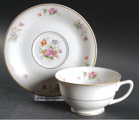 Lord Patterson (Smooth Edge) Footed Cup & Saucer Set