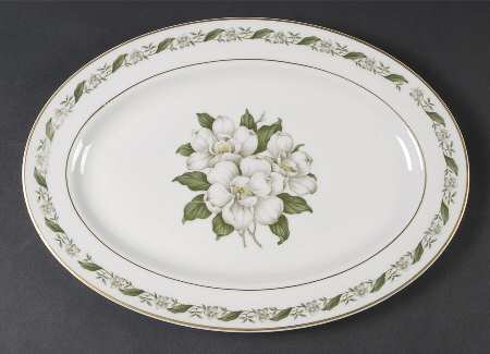 Magnolia 13" Oval Serving Platter
