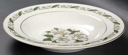 Magnolia Rim Soup Bowl