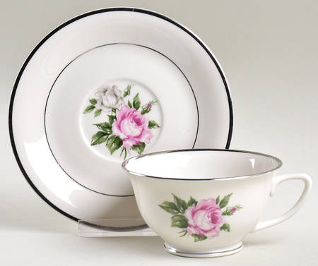 Margaret Rose Footed Cup & Saucer Set