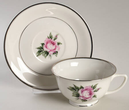 Margaret Rose Footed Cup & Saucer Set