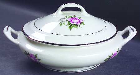 Margaret Rose Round Covered Vegetable
