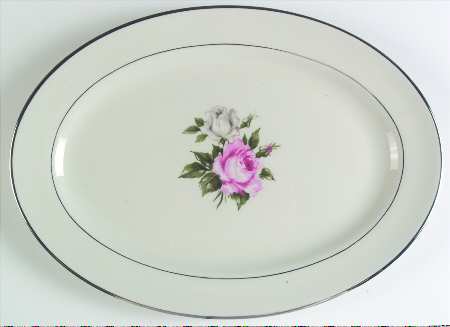 Margaret Rose 15" Oval Serving Platter